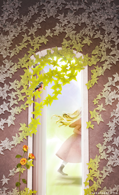 illustration for The Secret Garden book cover